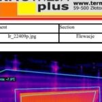 Przykład badania termowizyjnego elewacji budynku
